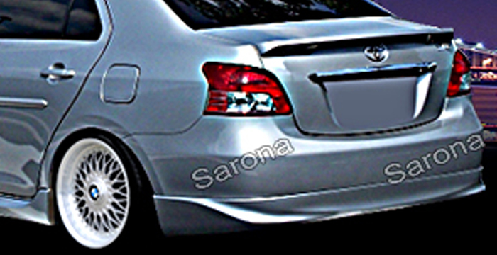 Custom Toyota Yaris  Sedan Rear Lip/Diffuser (2006 - 2009) - $360.00 (Part #TY-008-RA)